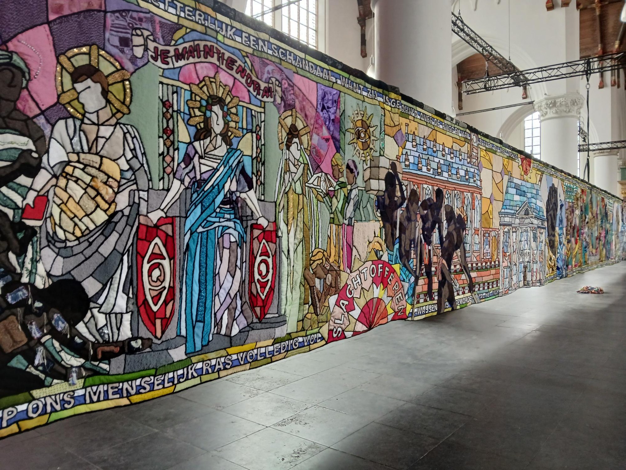 Monumentaal wandkleed over slavernijverleden op rondreis