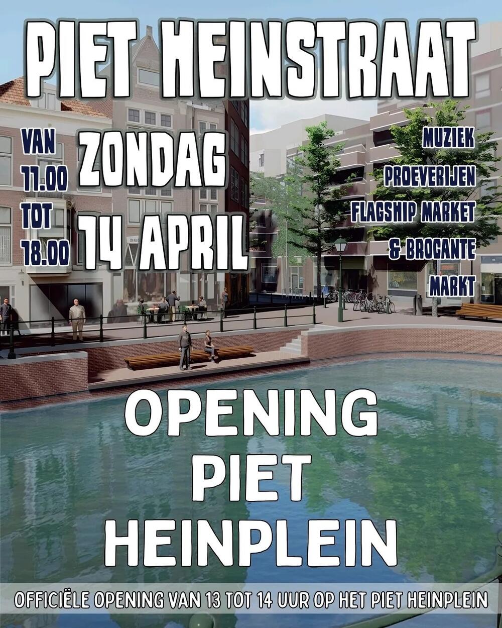 Feestelijke opening Piet Heinplein 14 april