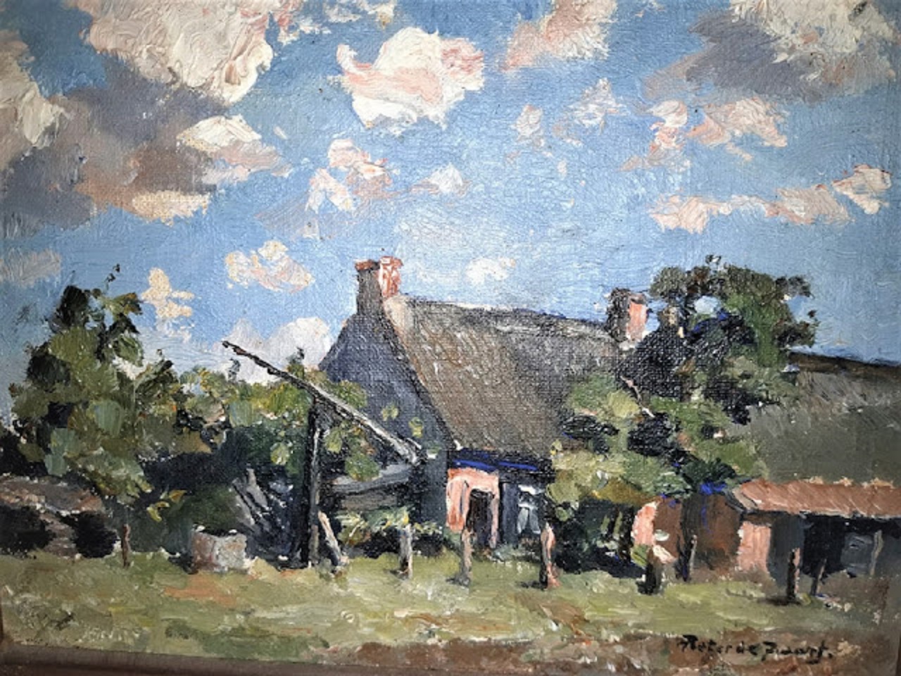 Pieter de Zwart, boerderij bij Princenhage, ca. 1916; Privécollectie.