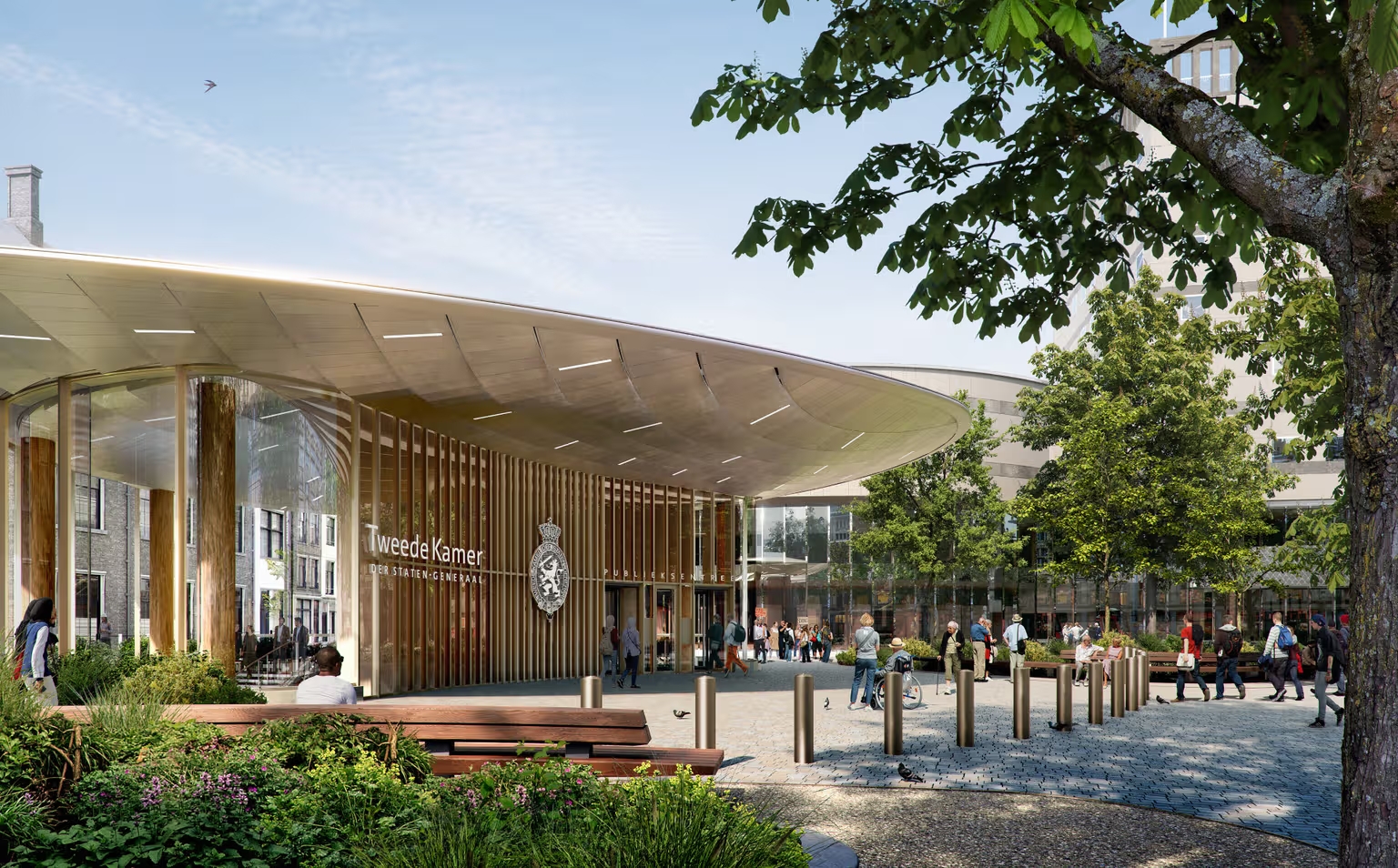 Ontwerp Publieksentree Tweede Kamer verder uitgewerkt